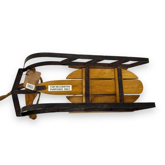 Boyds Collection Sleigh Est 1979 Cold Winters Day Metal Sled Wood Bears With Tag - Picture 10 of 12